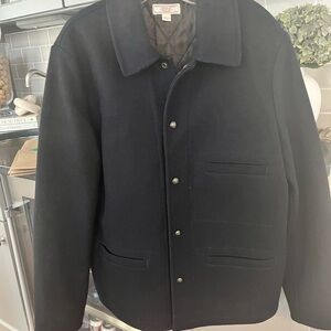 JCrew Men’s Navy Wool Jacket - size large - excellent used condition